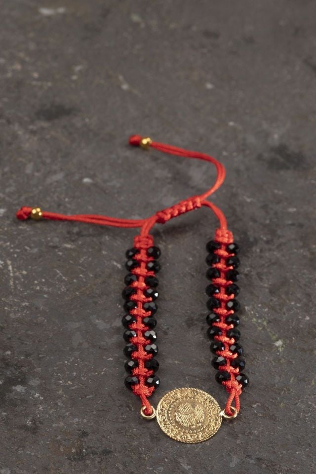 Moom Mücevherat Kadın Yeni Tarihli 22 Ayar Çeyrek Altın Bileklik