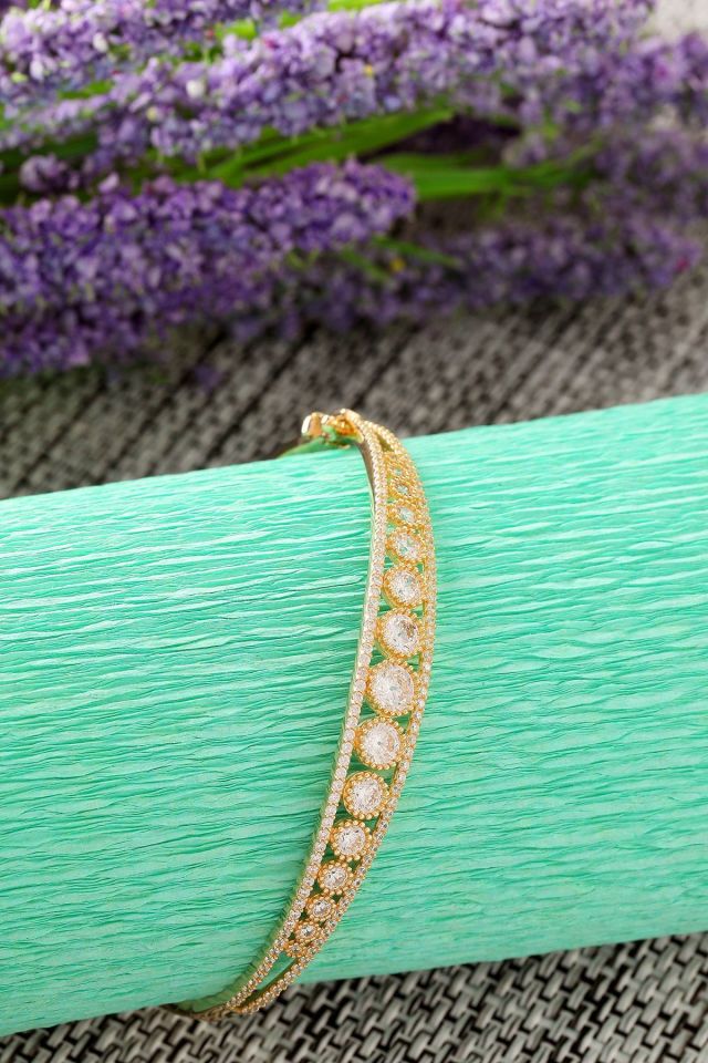 Moom Mücevherat Kadın 14 Ayar Altın Babil Su Yolu Kelepçe