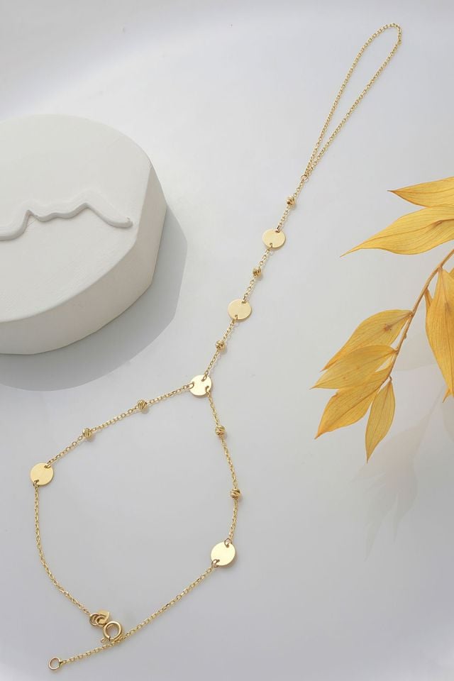 MOOM MÜCEVHERAT 14 Ayar Altın Şahmeran Pullu Dorika Toplu Şahmeran