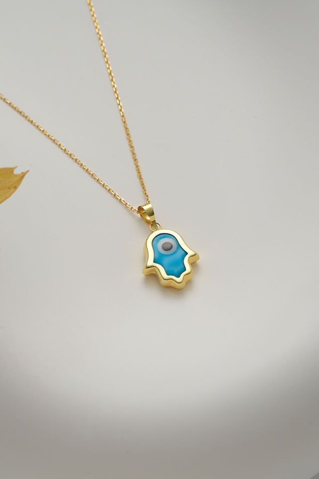 MOOM MÜCEVHERAT 14 Ayar Altın Fatma Ana Kolye