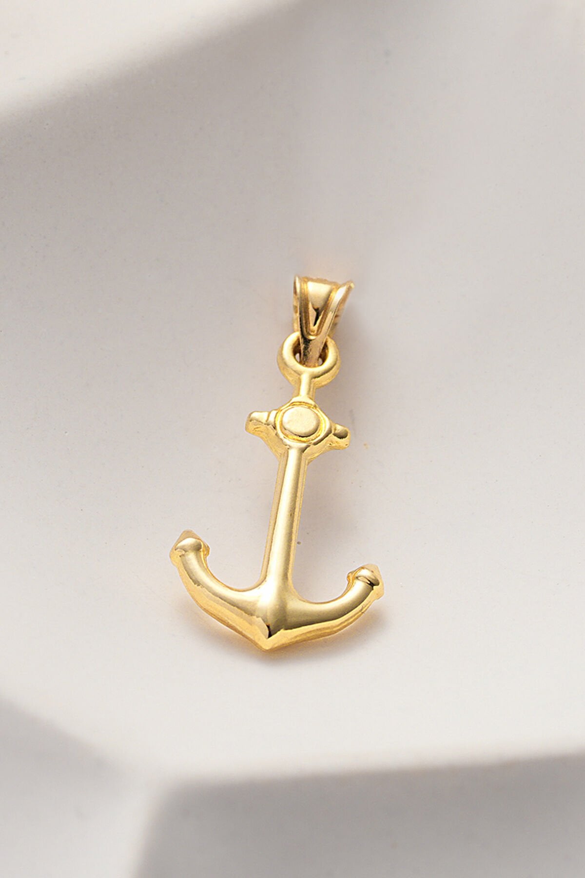 14 Ayar Altın Çapa Kolye Ucu