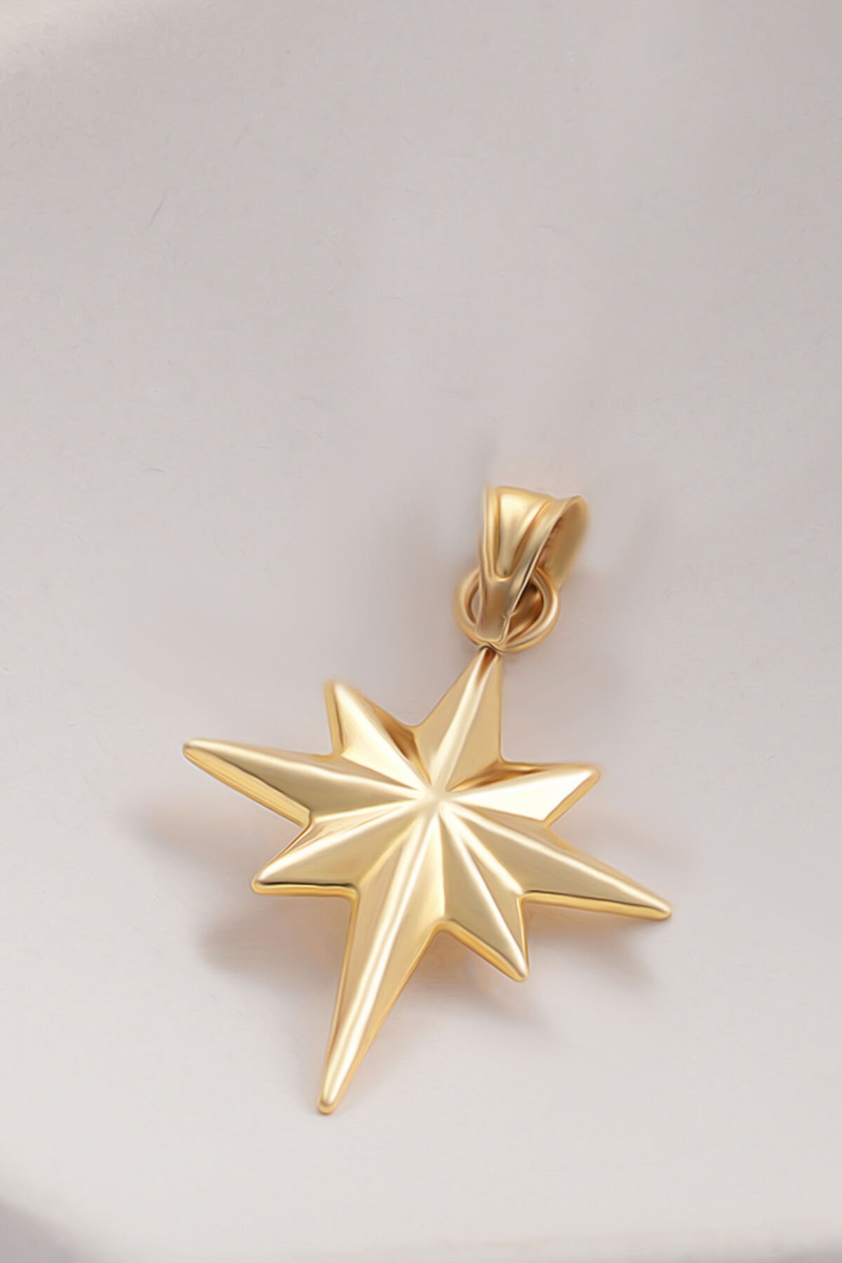 14 Ayar Altın Kutup Yıldızı Kolye Ucu