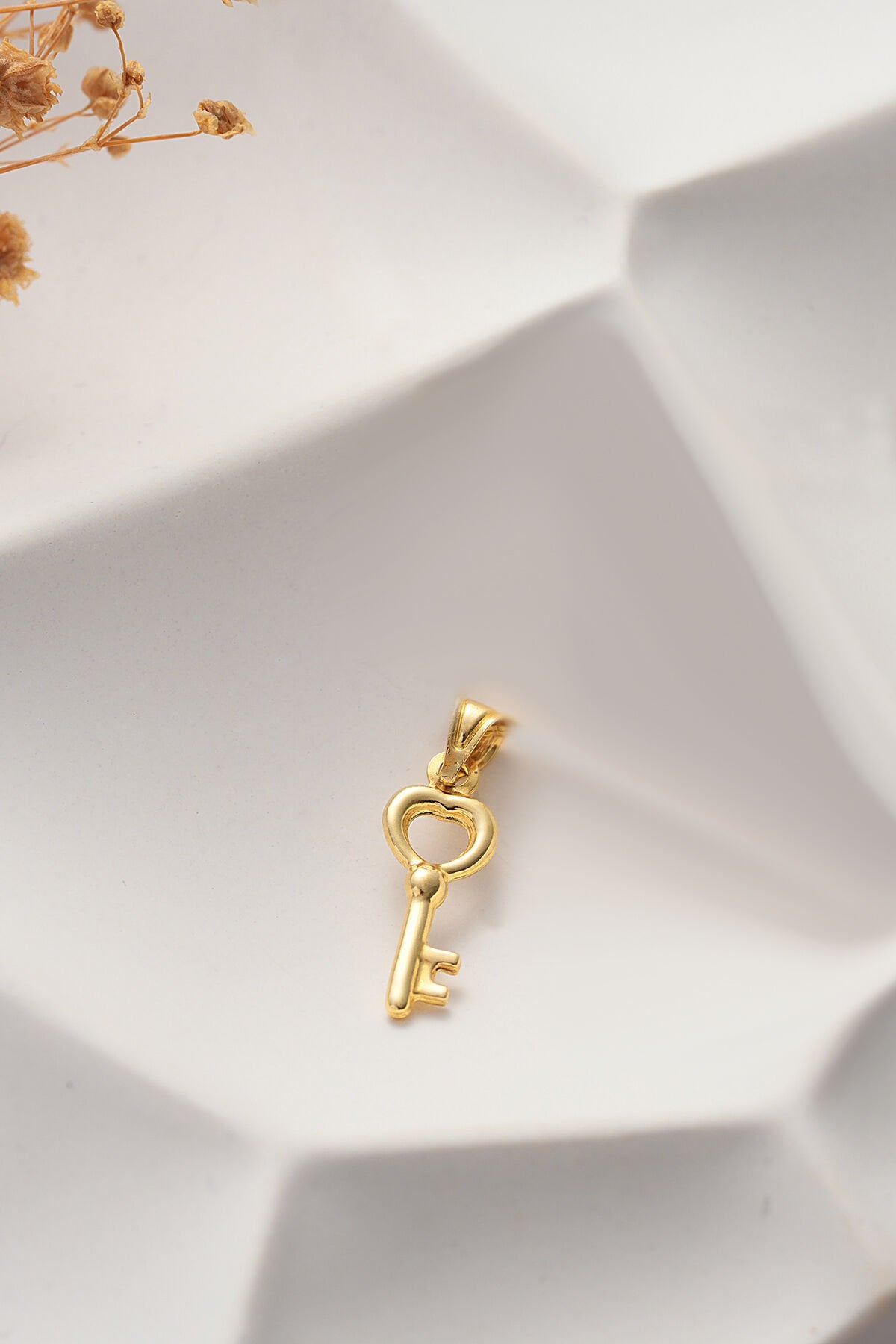 14 Ayar Altın Anahtar Kolye Ucu