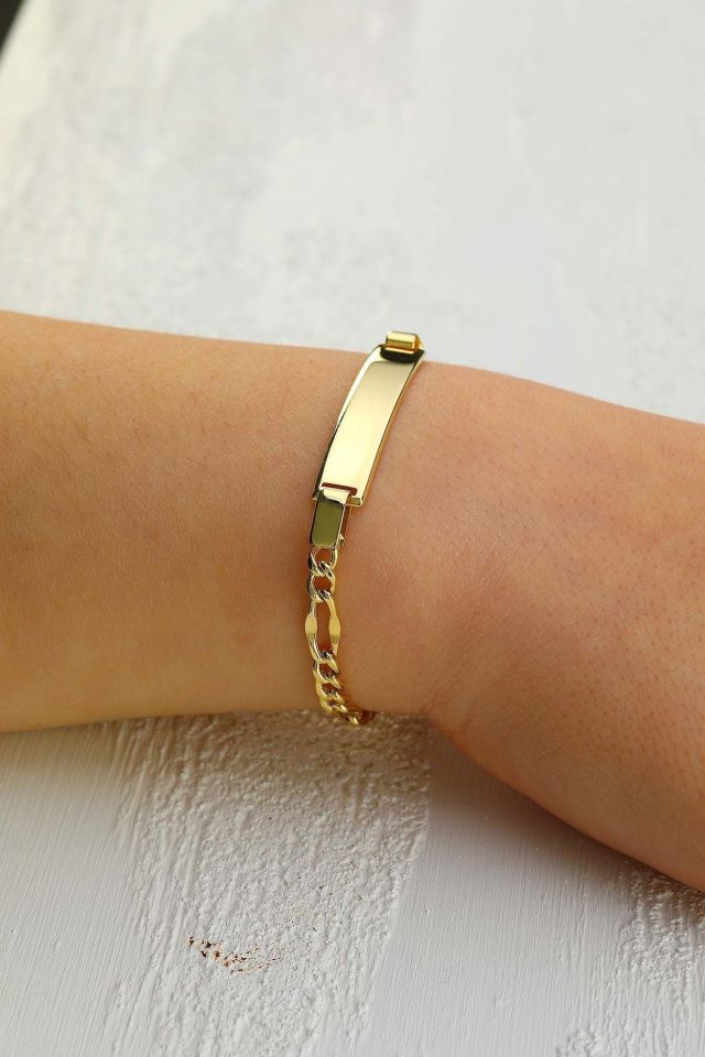 Moom Mücevherat Çocuk 14 Ayar Altın Künye