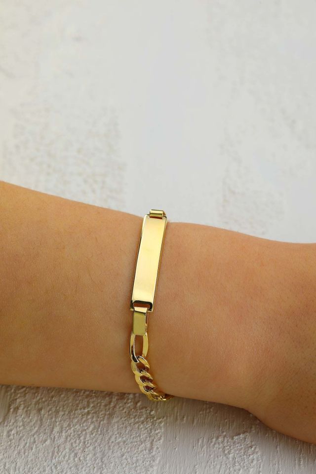 Moom Mücevherat Çocuk 14 Ayar Altın Künye