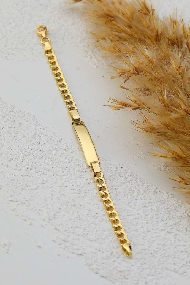 Moom Mücevherat Çocuk 14 Ayar Altın Künye