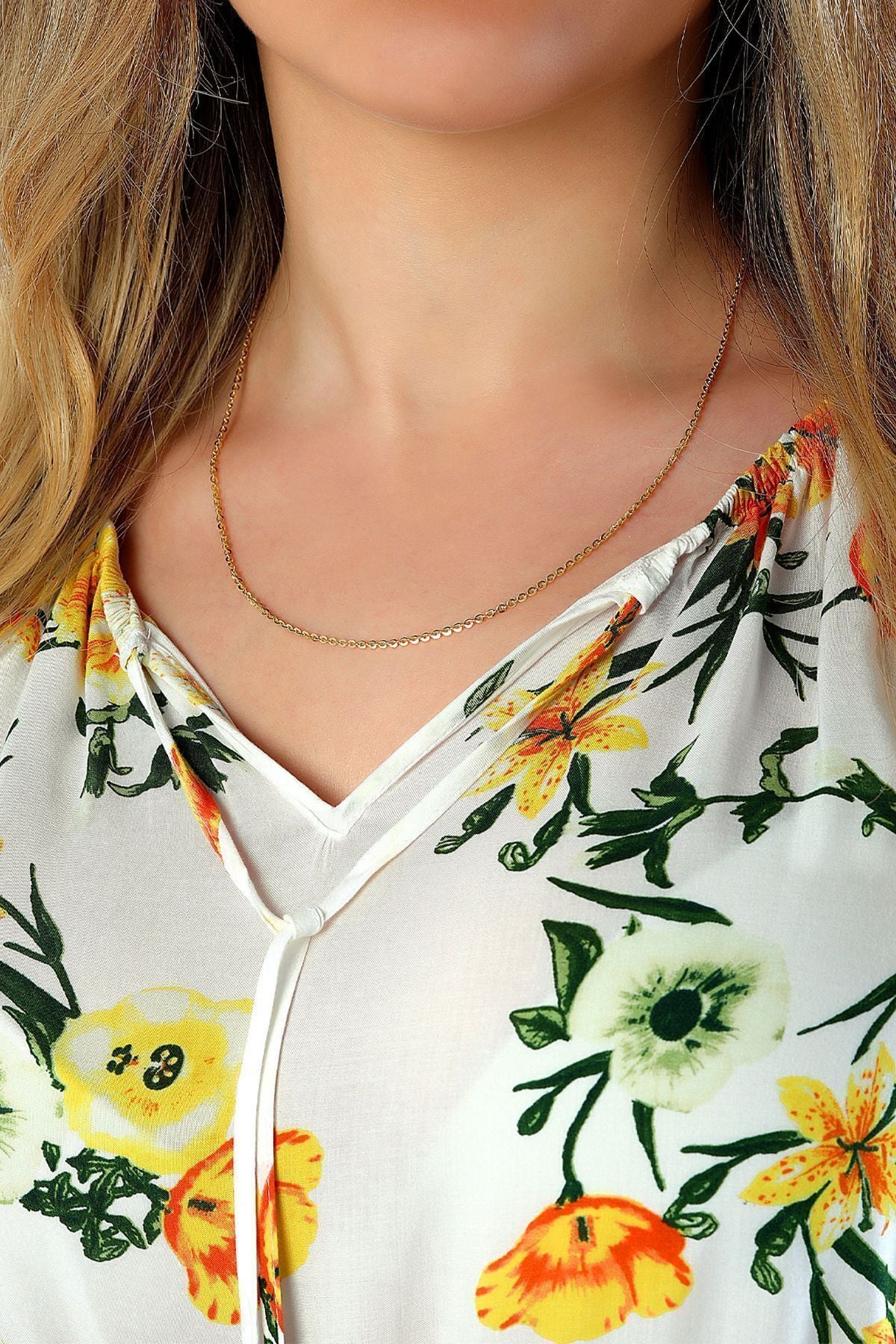 14 Ayar Altın Zincir Kolye Forse Zincir Kolye 1,90 Mm Kalınlık