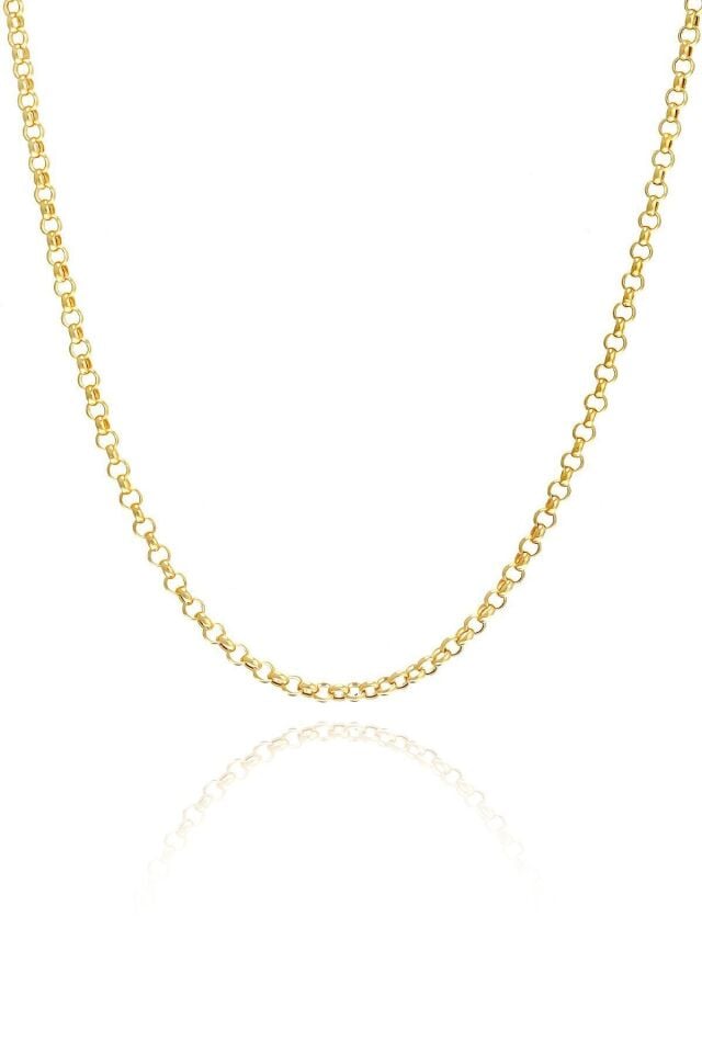 14 Ayar Altın Zincir Kalın Doc Zincir Kolye 4,30 Mm Kalınlık