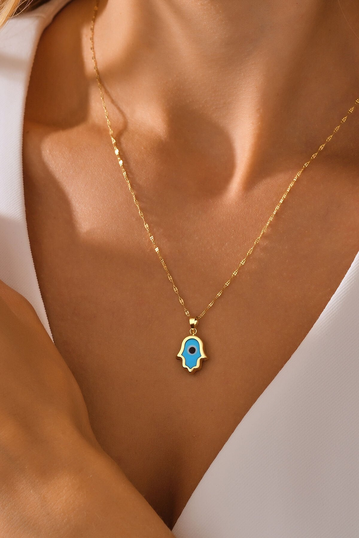 14 Ayar Altın Fatma Ana Kolye