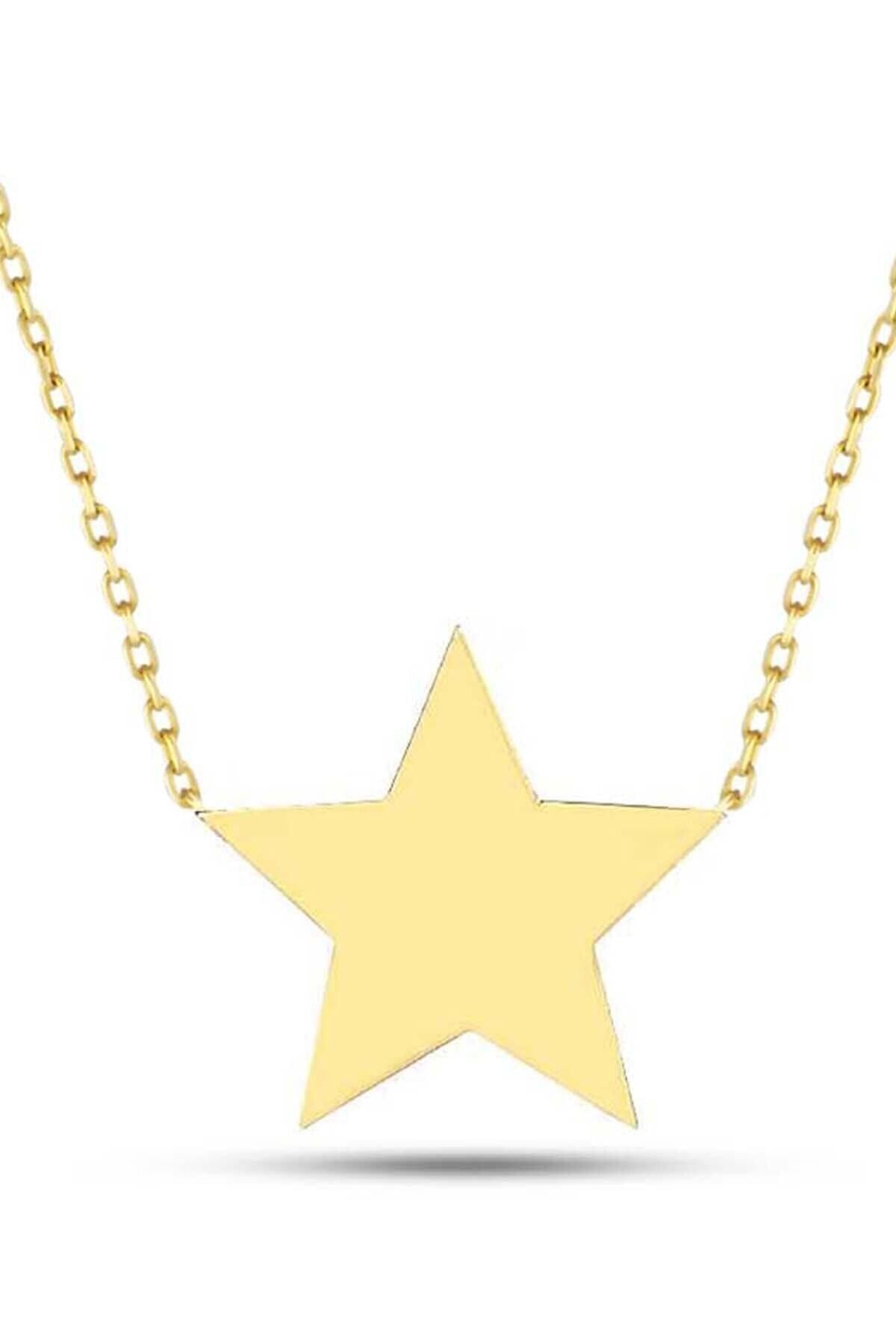 Kadın Yıldız Altın Kolye 14 Ayar