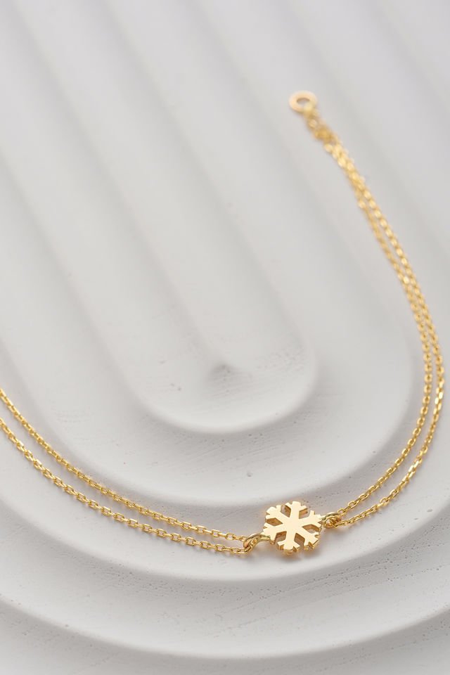 MOOM MÜCEVHERAT 14 Ayar Altın Kartanesi Bileklik (16cm,17cm,18cm,19cm,20cm,21cm)