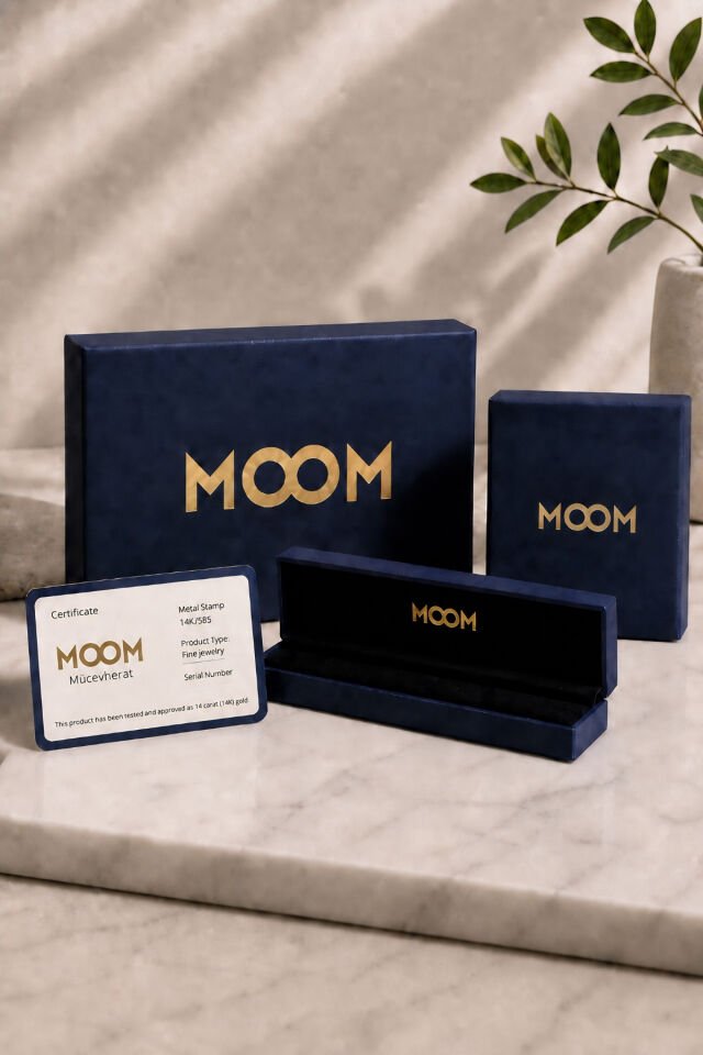 14 Ayar Altın Firuze Taşlı Fantezi Nazar Bileklik 18 Cm