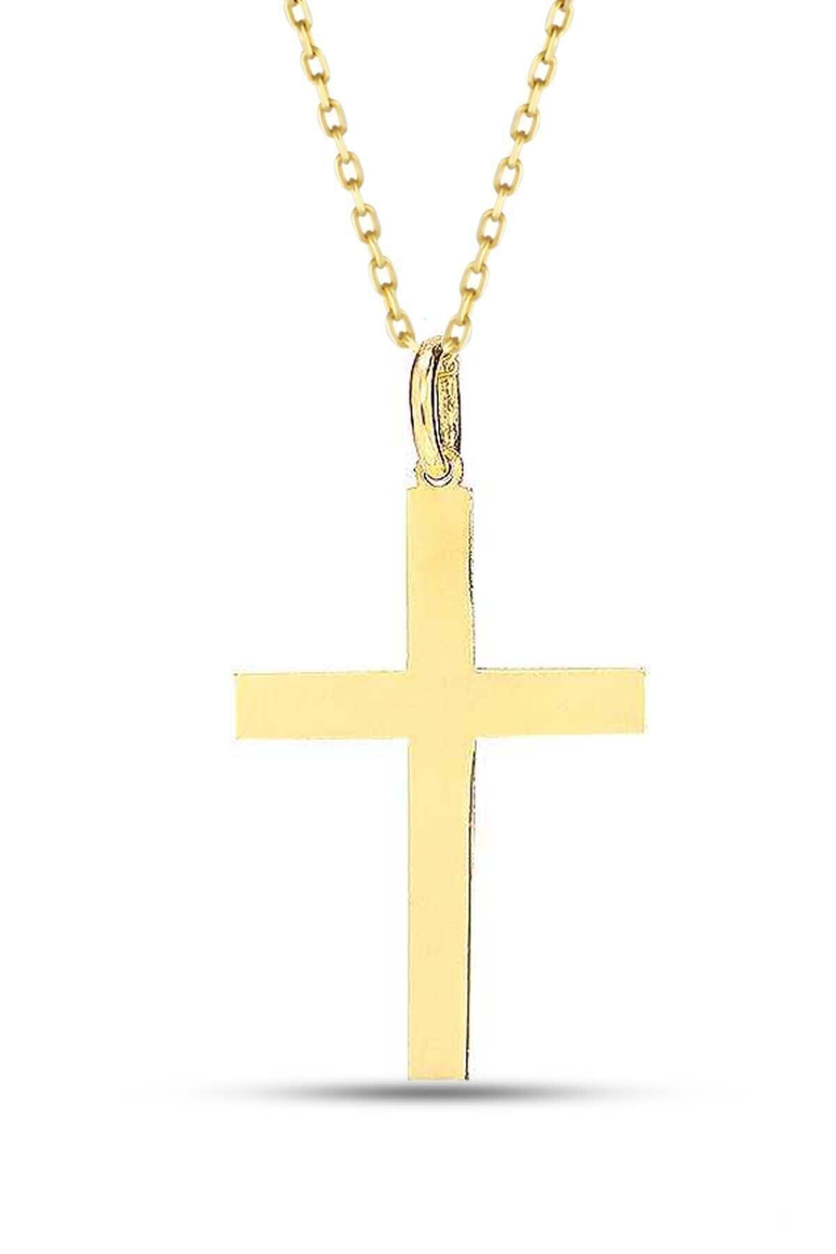 Kadın Haç Altın Kolye 14 Ayar