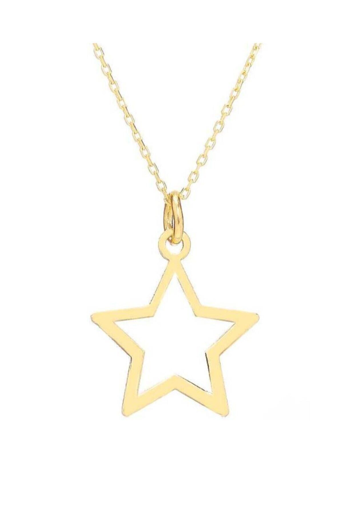 Kadın 14 Ayar Altın Yıldız Kolye